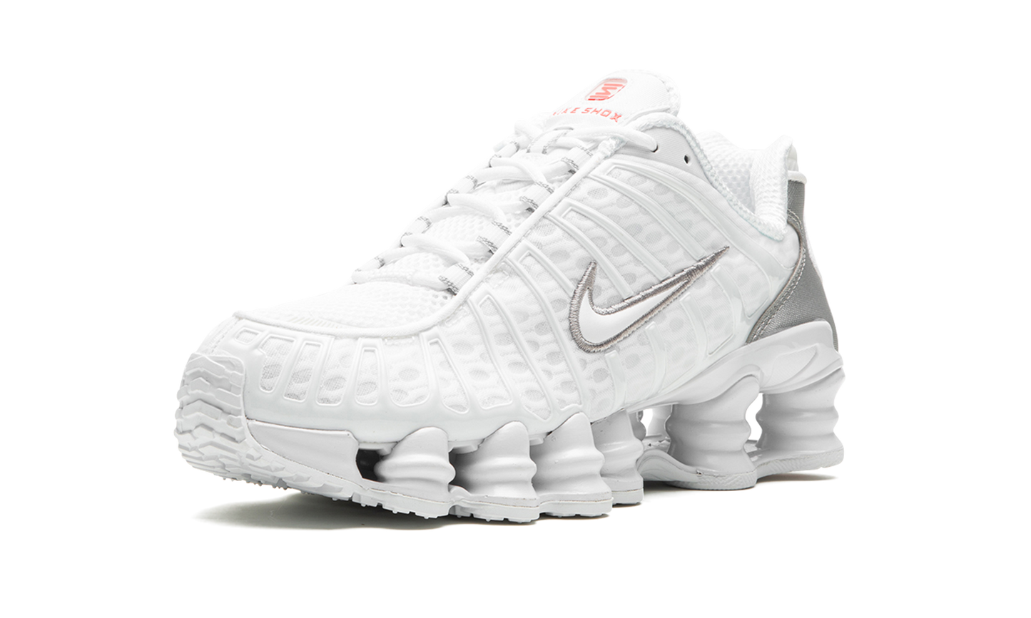Nike Shox TL White Metallic Silver Max Orange (Women's)