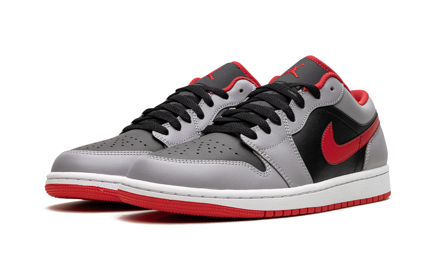 Jordan 1 Low Black Light Smoke Grey Gym Red