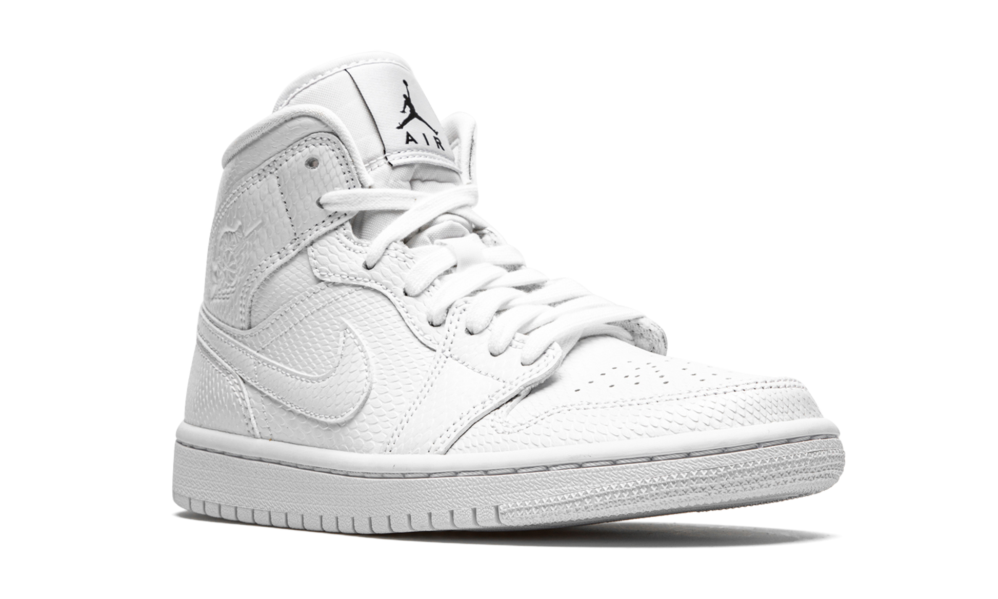 Jordan 1 Mid White Snakeskin (Women's)