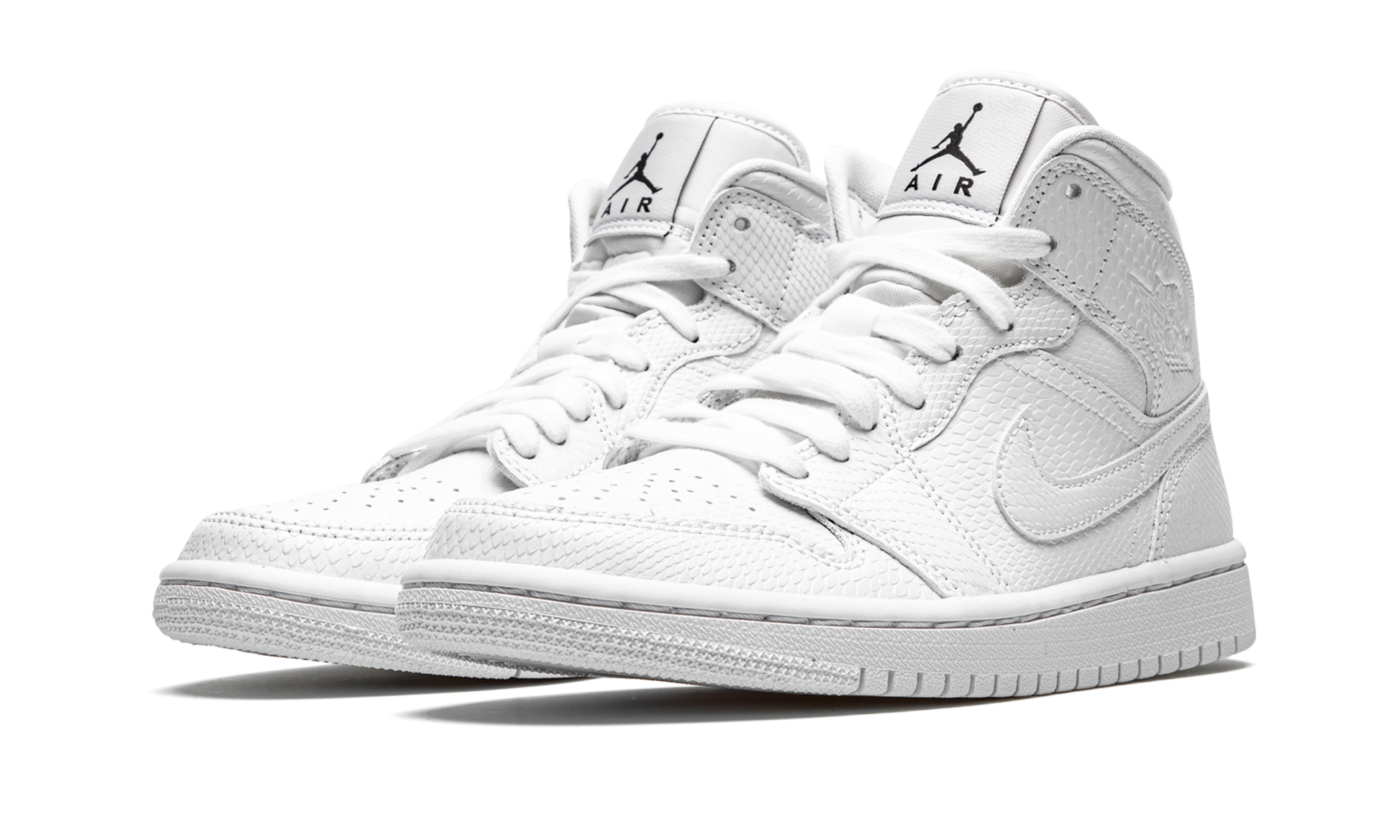 Jordan 1 Mid White Snakeskin (Women's)