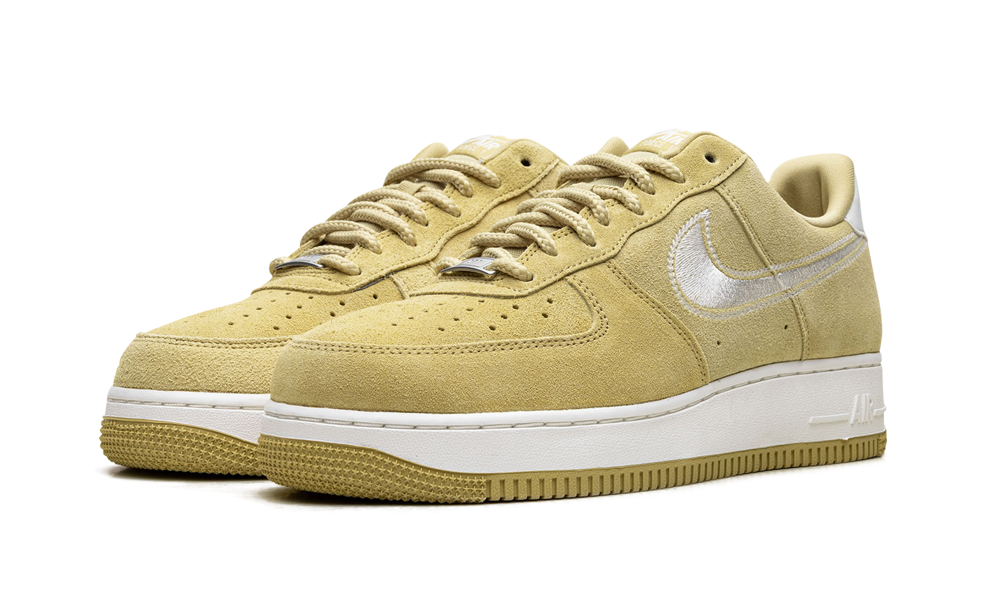 Nike Air Force 1 Low '07 LV8 Buff Gold Sail Embroidered Swoosh
